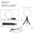 LED Fotografia e Vídeo Painel de Luz, 6 ", Filtros RGB, Iluminação, Photo Studio, Lâmpada Kit para Shoot, Live Streaming, Ring Light, Tripé