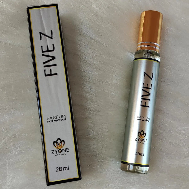 Perfume Feminino Zyone Five Z 28ML Alta Fixação EDP Eau de Parfum Fragrância Importada - Envio do Brasil