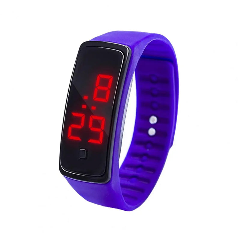 Hand Ring Sports Watch para crianças, Relógio eletrônico, impermeável, LED Backlight, Presente Ideal, Grande Display