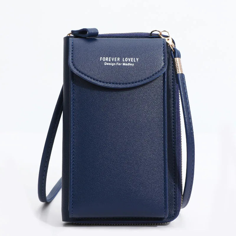 Bolsa feminina pequena de ombro crossbody, couro pu, bolsa de bolso para celular, bolsa para cartão, carteira, bolsa carteiro