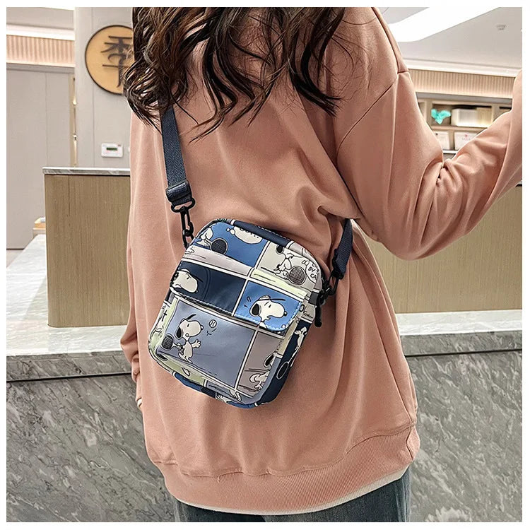 Bolsa crossbody dos desenhos animados para mulheres, bolsas crossbody criativas, bolsas diagonais de ombro nevado, novo, 2020, 2024