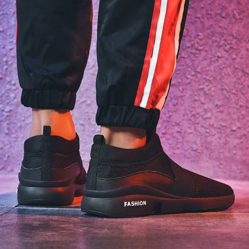Tênis de corrida casual para homens e mulheres, tênis esportivo, fundo plano, leve e confortável, novo e elegante, para casal